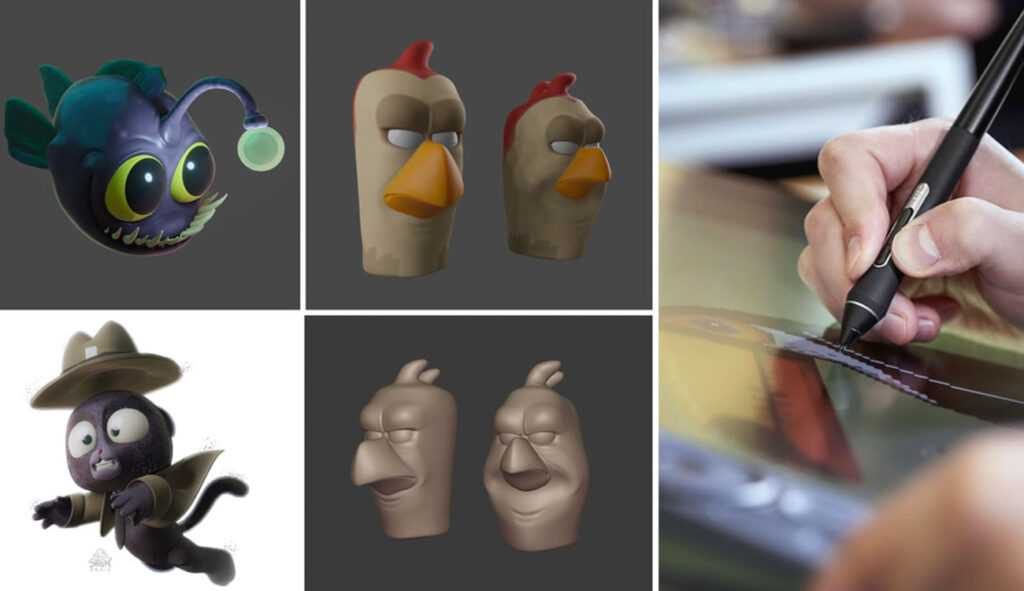 Durante il webinar capiremo come sfruttare le funzioni di 3D sculpting in Blender per esplorare diverse varianti di un personaggio.