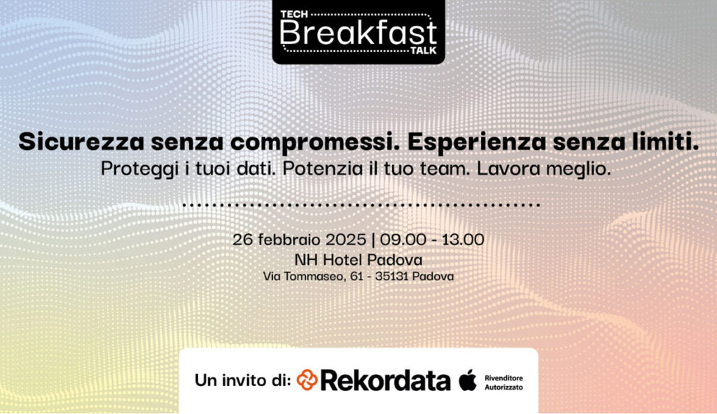 Rekordata ti invita a un evento imperdibile sulla sicurezza informatica e la gestione avanzata dei dispositivi Apple in azienda.