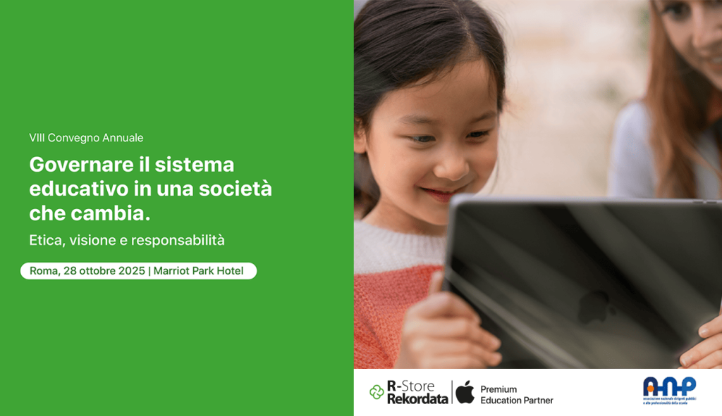 Anche quest'anno parteciperemo, con orgoglio, come partner all’VIII Convegno Annuale ANP dedicato a “Governare il sistema educativo in una società che cambia”.
