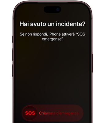 Con funzioni per la sicurezza come “Rilevamento incidenti”